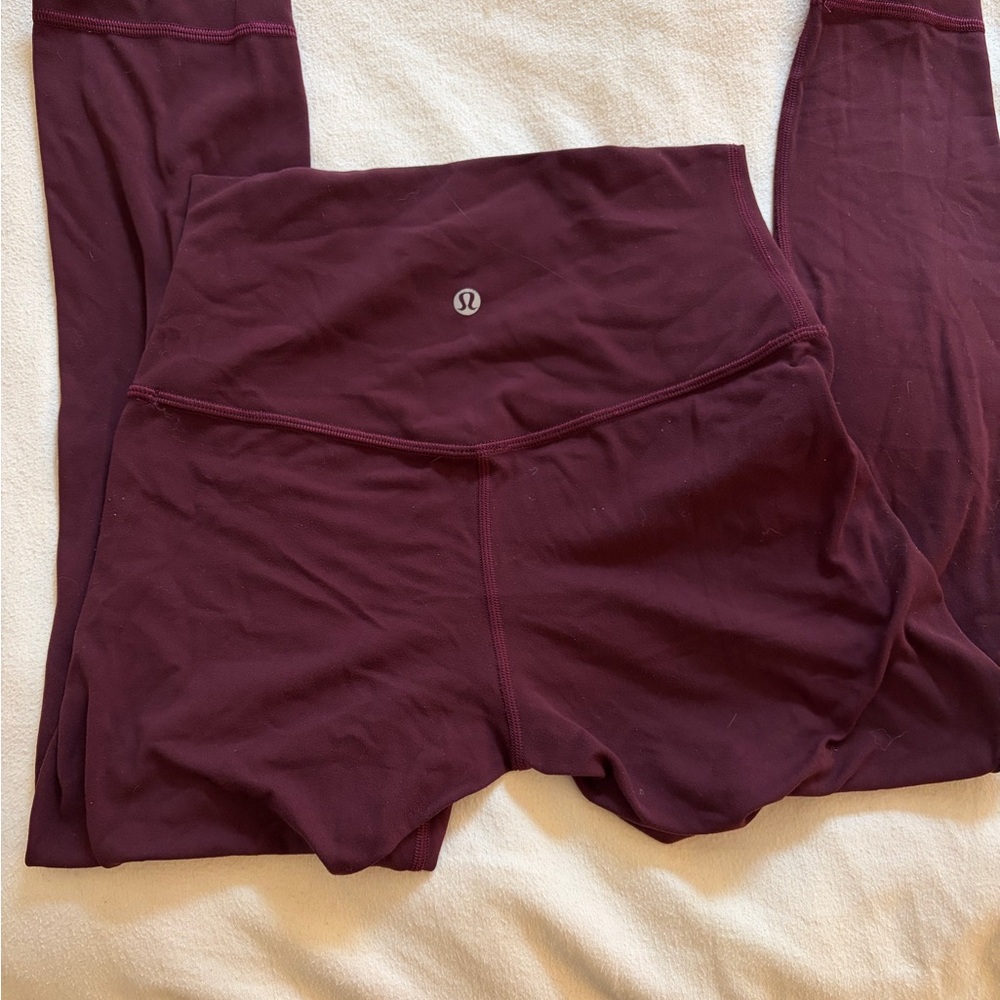 Lululemon Burgundy Leggings